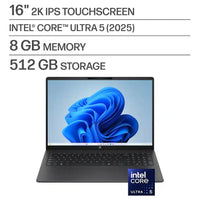 HP OmniBook 3 16-BU0305DX 16" 2K IPS Touchscreen Laptop